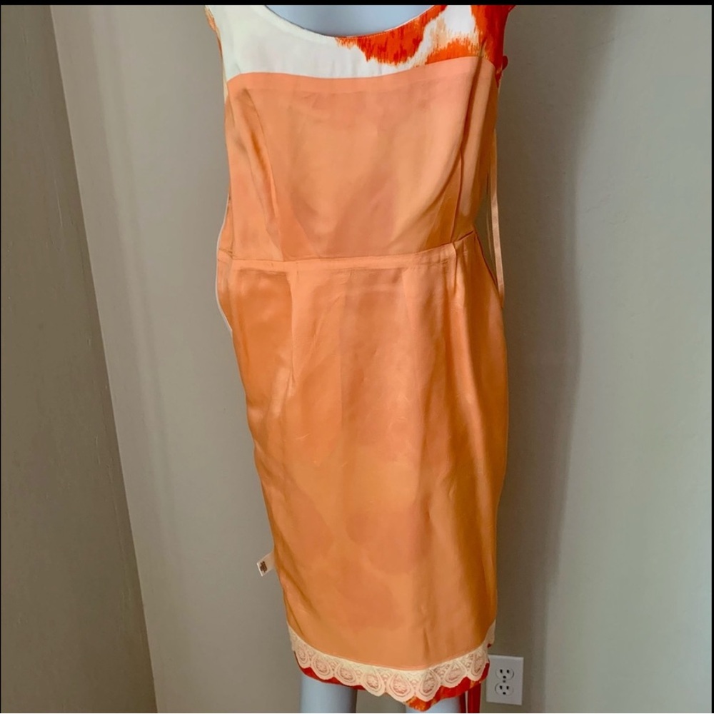 Anthropologie Moulinette Soeurs Orange Blossom Dress Floral Print Cotton Size 6 - Picture 13 of 15